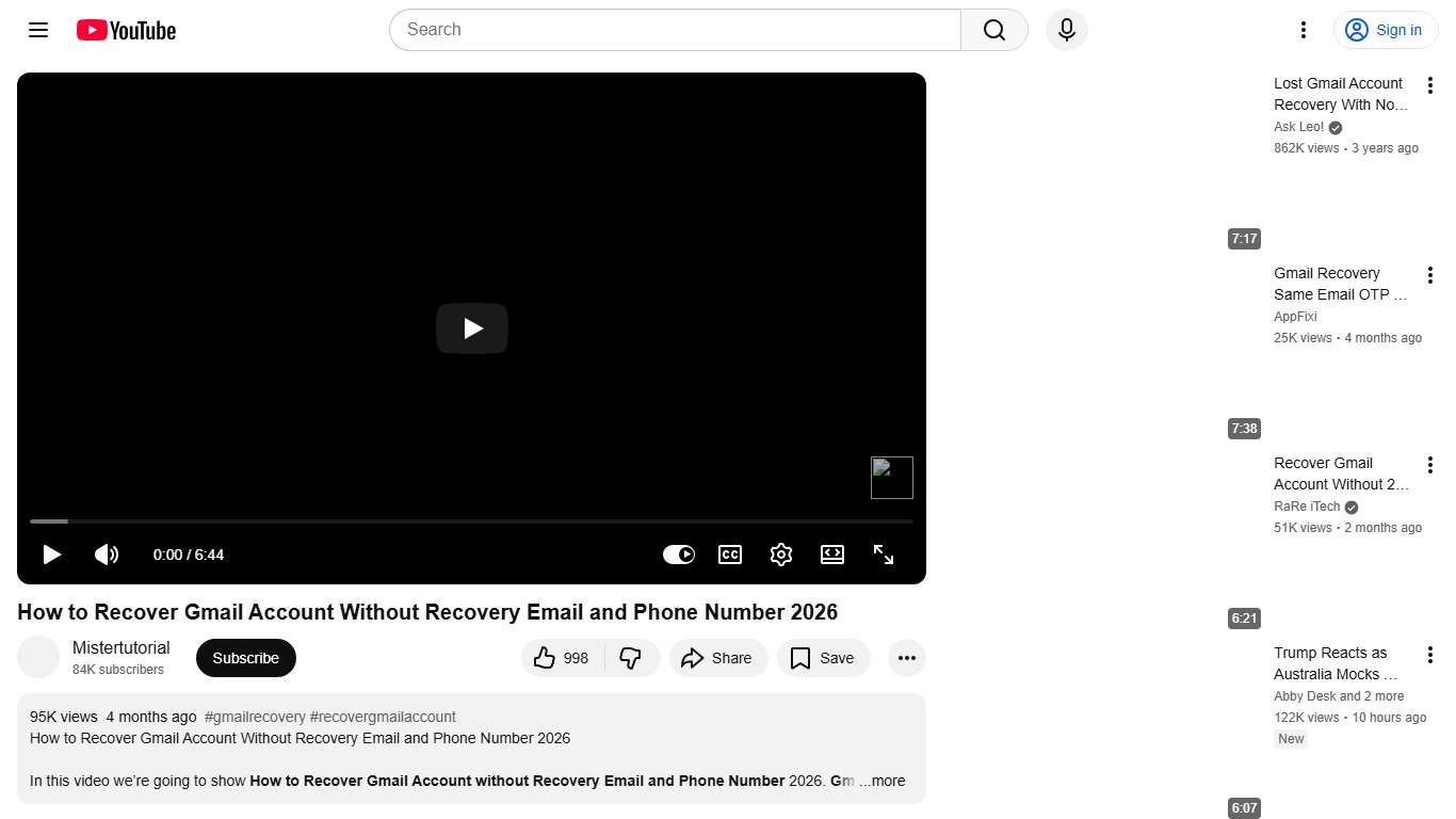 How to Recover Gmail Account Without Recovery Email and Phone Number 2026 - YouTube